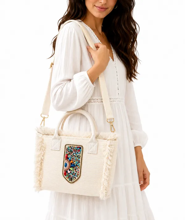 Cream_Textured_Fringed_Tote_Bag_for_Women