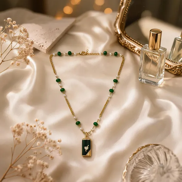 Green_Italian_Brass_Pendant_Necklace_For_Women