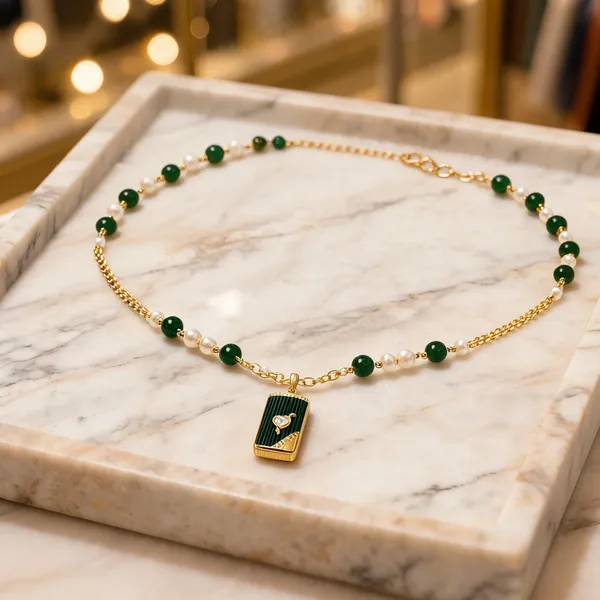 Green_Italian_Brass_Pendant_Necklace_For_Women