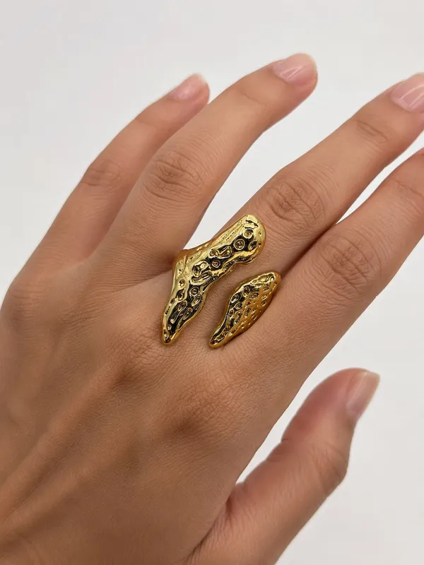 Gold_Tone_Textured_Open_Ring_for_Women