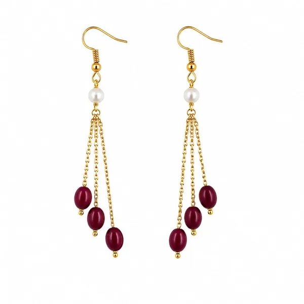 Gold_Tone_Pearl_Beaded_Drop_Earrings_for_Women