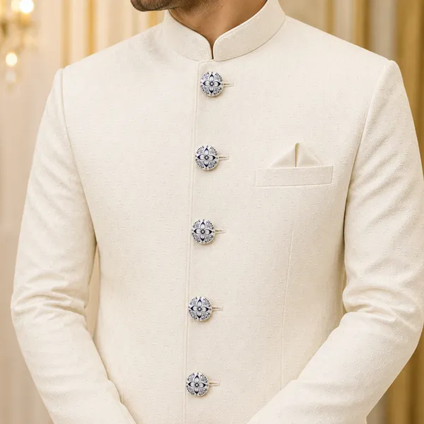 White_Ceramic_Floral_Decorative_Button_For_Clothing