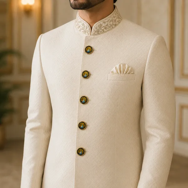 Gold_Tone_Peacock_Sherwani_Button_For_Men