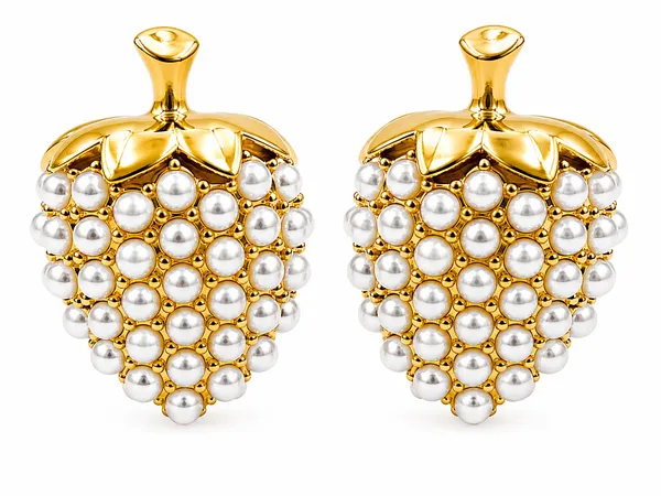 Gold_Tone_Pearl_Cluster_Earrings_for_Women