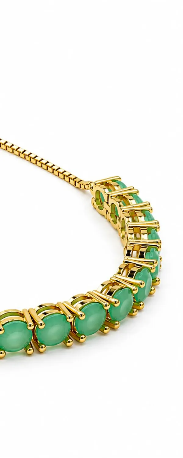 Green_Gold_Tone_Beaded_Bracelet_for_Women