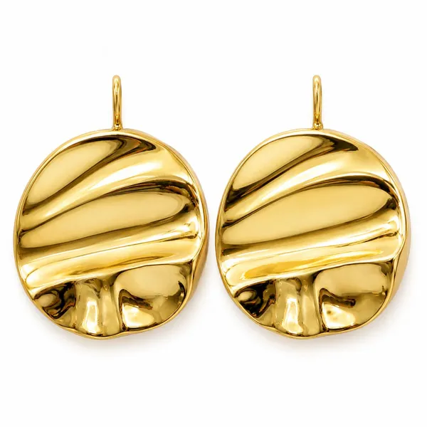 Gold_Tone_Textured_Round_Earrings_for_Women