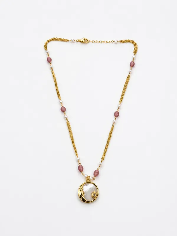 Gold-Tone_Statement_Pendant_Necklace_for_Women