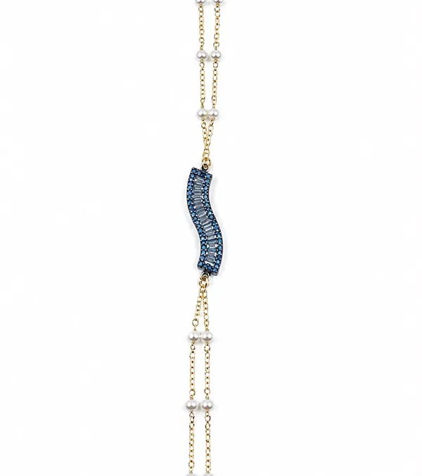 Gold_Tone_Pearl_Blue_Stone_Bracelet_for_Women