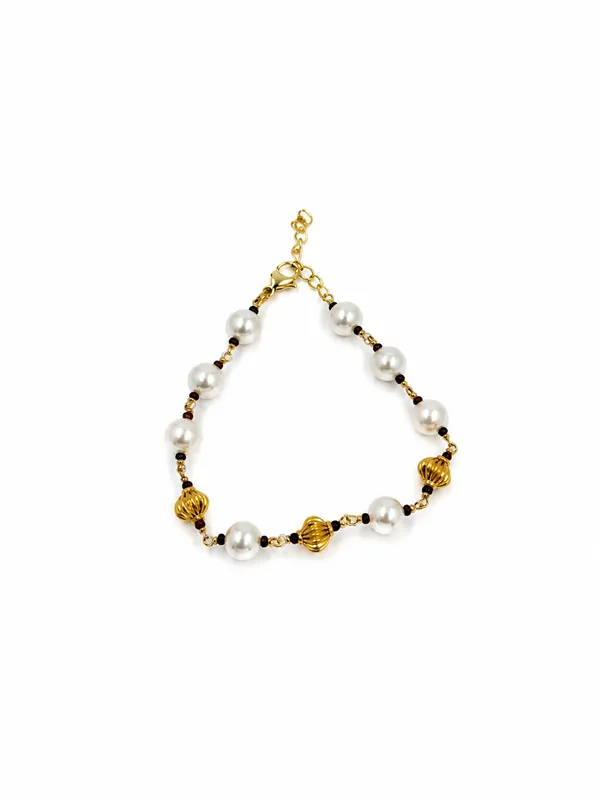 Gold-Tone_Beaded_Pearl_Bracelet_for_Women