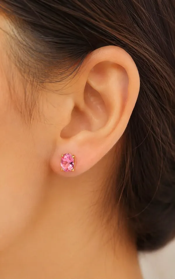 Pink_Oval_Stone_Stud_Earrings_for_Women