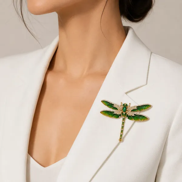 Green_Gold-Tone_Dragonfly_Brooch_for_Women