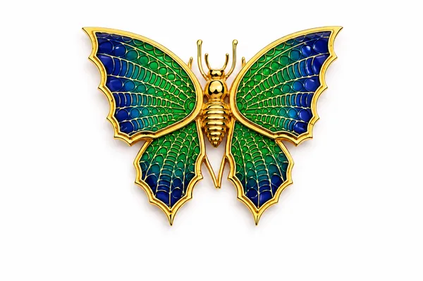 Blue_And_Green_Butterfly_Brooch_For_Women