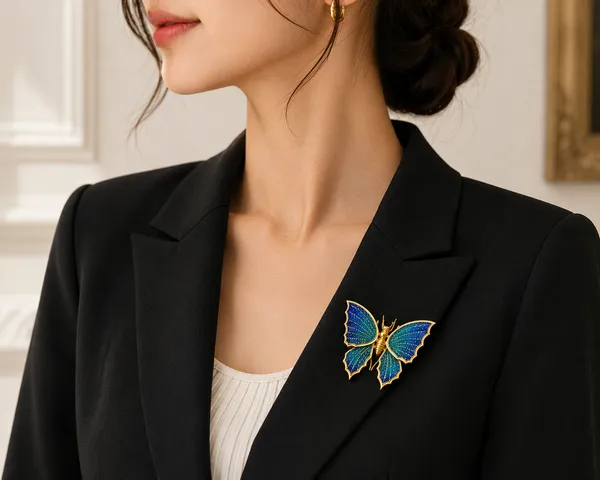 Blue_Enamel_Butterfly_Brooch_For_Women