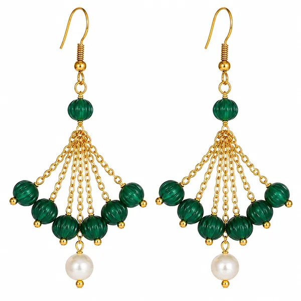 Green_Beaded_Chandelier_Earrings_for_Women