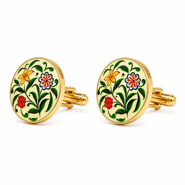 Multicolor_Italian_Brass_Cufflinks_For_Men_Pack_Of_2
