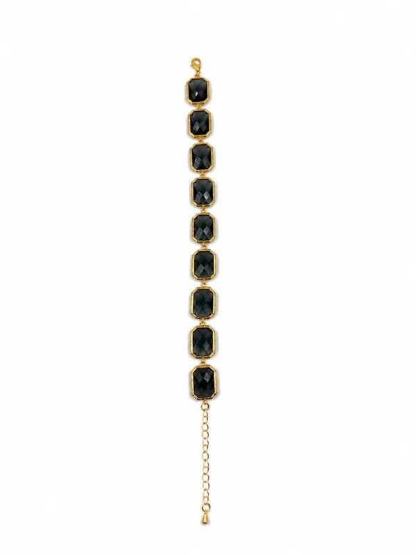 Black_Gold_Tone_Link_Bracelet_for_Women