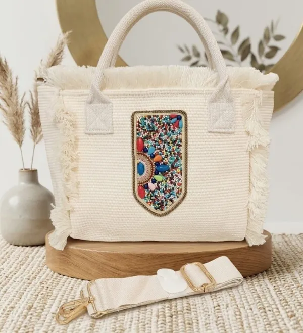 Cream_Textured_Fringed_Tote_Bag_for_Women