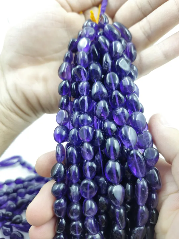 Purple_Irregular_Bead_Strands_for_Jewelry_Making