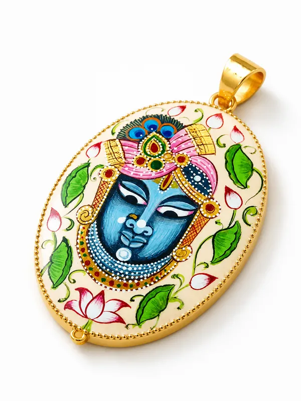 Gold-Tone_Krishna_Enamel_Pendant_for_Women