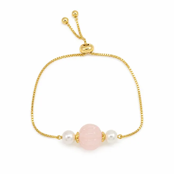 Gold_Tone_Pink_Beaded_Bracelet_for_Women