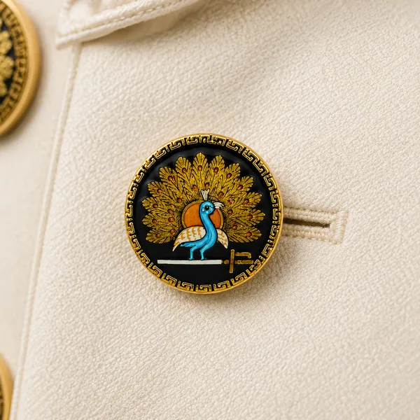 Gold_Tone_Peacock_Sherwani_Button_For_Men