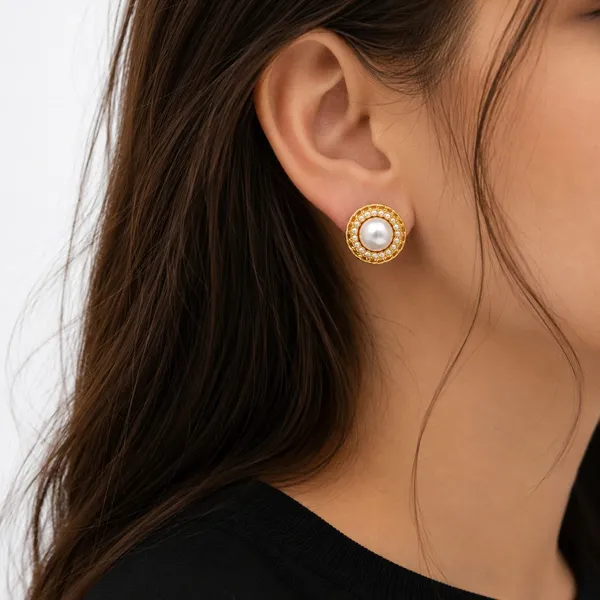 Gold_Tone_Pearl_Stud_Earrings_for_Women