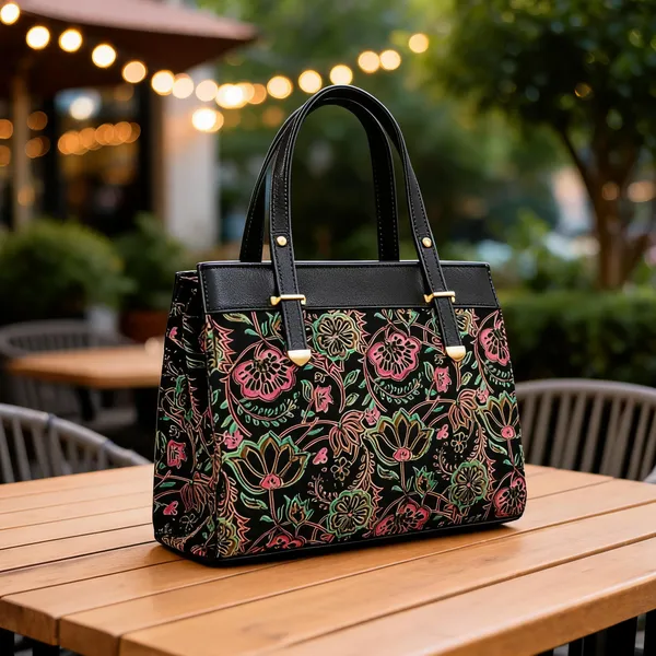 Black_Cotton_Tote_Handbag_For_Women