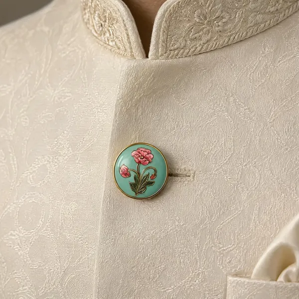Mint_Green_Italian_Brass_Ethnic_Wear_Buttons_For_Men_Pack_Of_7