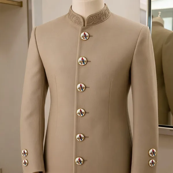 Beige_Italian_Brass_Buttons_For_Men_Pack_Of_13