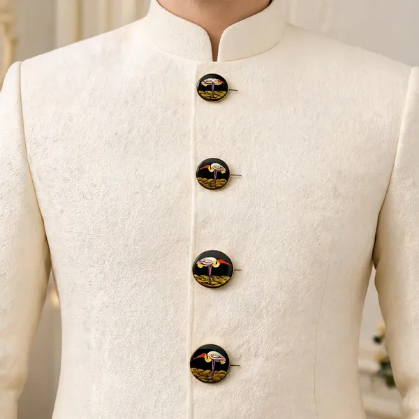 Black_Italian_Brass_Round_Printed_Buttons_For_Men_Pack_Of_7