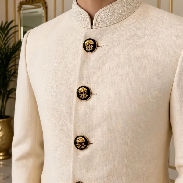 Cream_Italian_Brass_Buttons_For_Men_Pack_Of_13