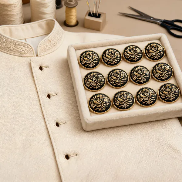 Cream_Italian_Brass_Buttons_For_Men_Pack_Of_13