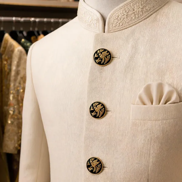 Black_And_Gold_Italian_Brass_Button_For_Men_Pack_Of_13
