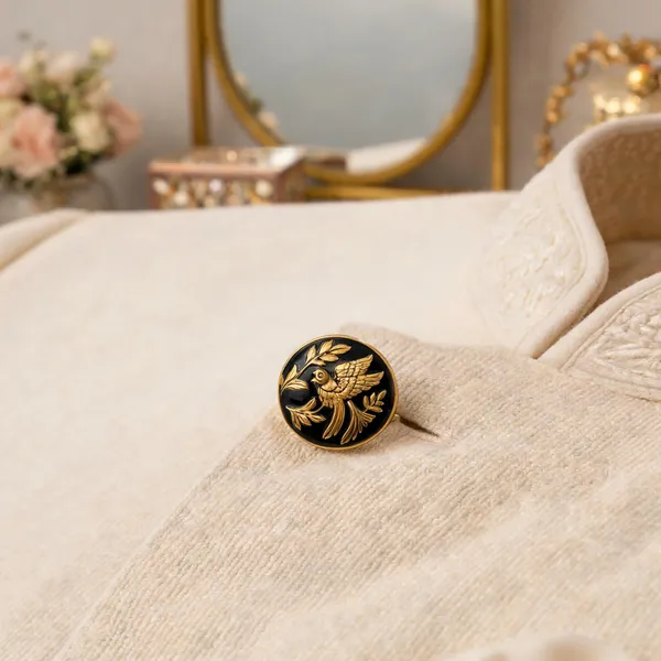 Black_And_Gold_Italian_Brass_Button_For_Men_Pack_Of_7