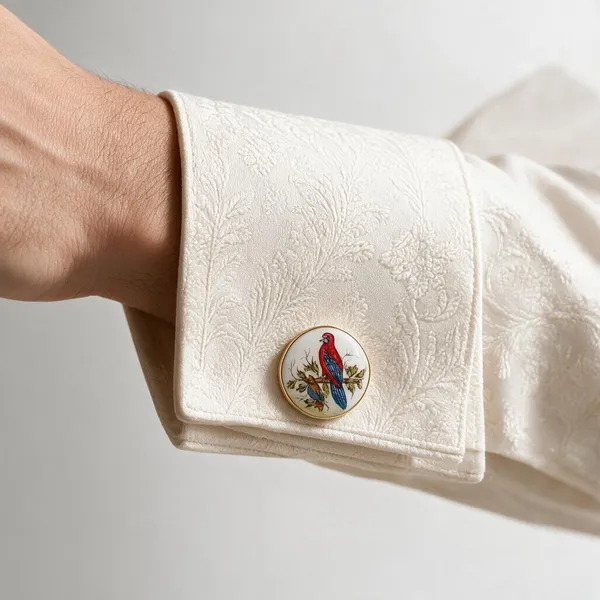 Gold-Tone_Italian_Brass_Cufflinks_For_Men_Pack_Of_2