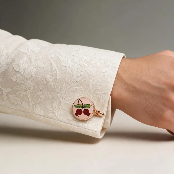 Rose_Gold_Italian_Brass_Cufflinks_For_Men_Pack_Of_2