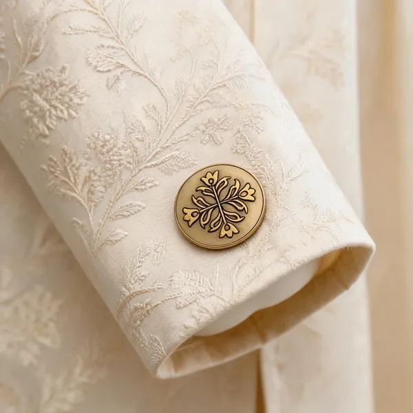 Gold-Tone_Italian_Brass_Floral_Motif_Buttons_For_Men_Pack_Of_2