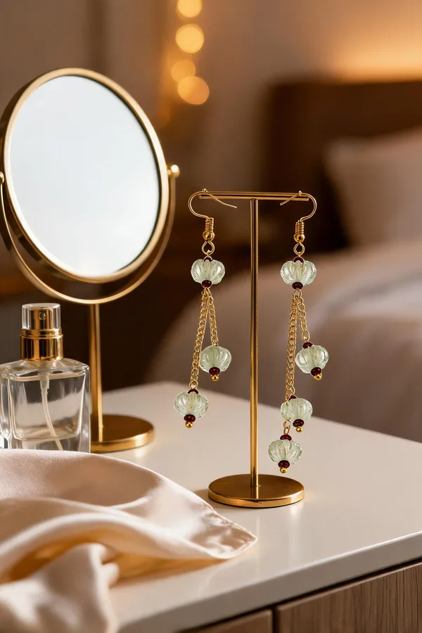Gold-Tone_Italian_Brass_Drop_Earrings_For_Women