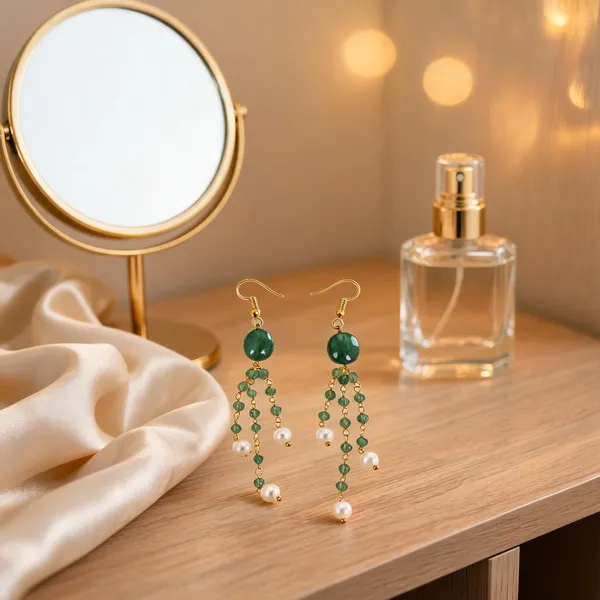 Green_Italian_Brass_Dangle_Earrings_For_Women