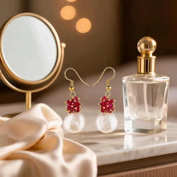 Gold-Tone_Italian_Brass_Drop_Earrings_For_Women