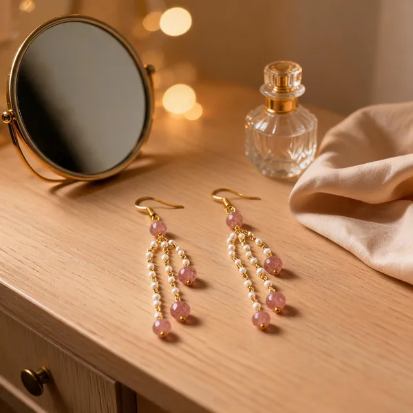 Gold-Tone_Italian_Brass_Drop_Earrings_For_Women