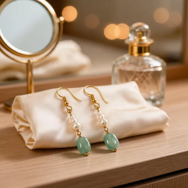 Gold-Tone_Italian_Brass_Drop_Earrings_For_Women