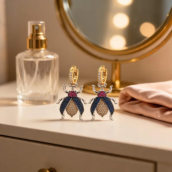 Multicolor_Italian_Brass_Drop_Earrings_For_Women
