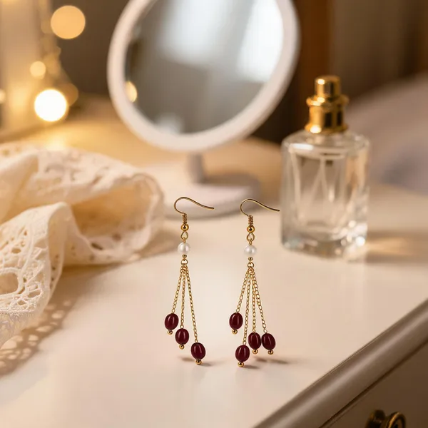 Gold-Tone_Italian_Brass_Drop_Earrings_For_Women