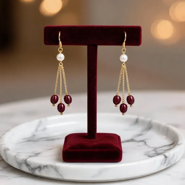 Gold-Tone_Italian_Brass_Drop_Earrings_For_Women