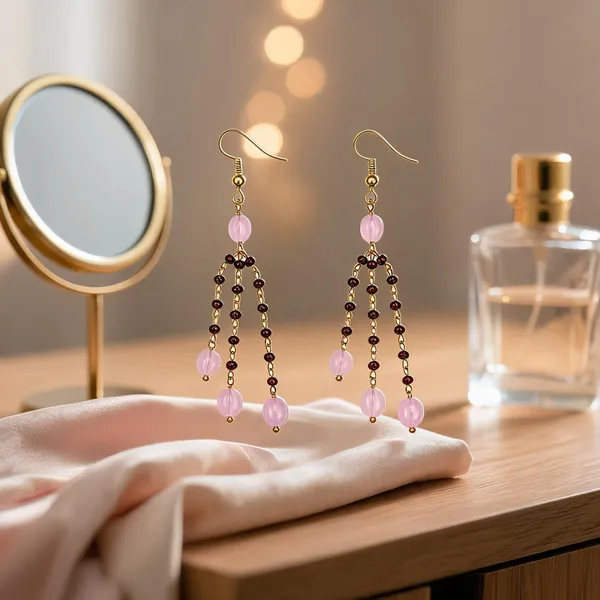 Pink_Italian_Brass_Dangle_Earrings_For_Women