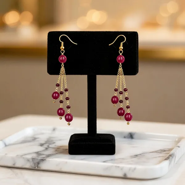 Gold-Tone_Italian_Brass_Drop_Earrings_For_Women