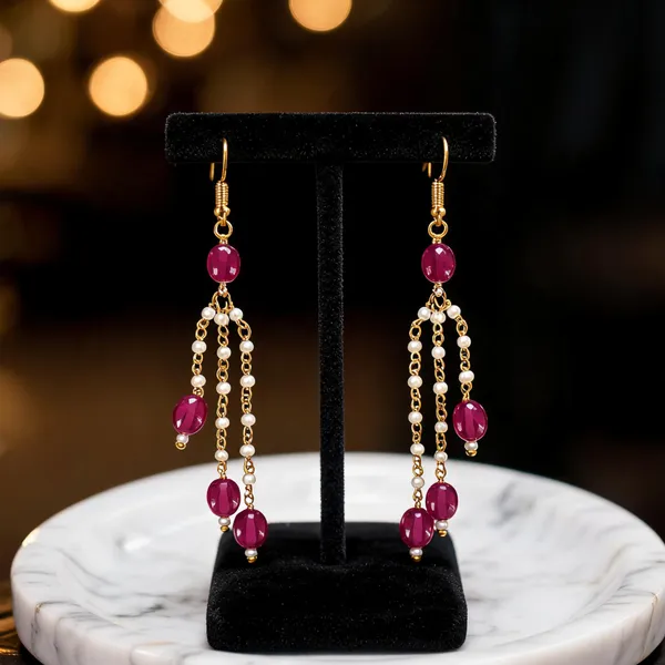 Purple_Italian_Brass_Dangle_Earrings_For_Women