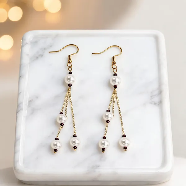Gold-Tone_Italian_Brass_Drop_Earrings_For_Women
