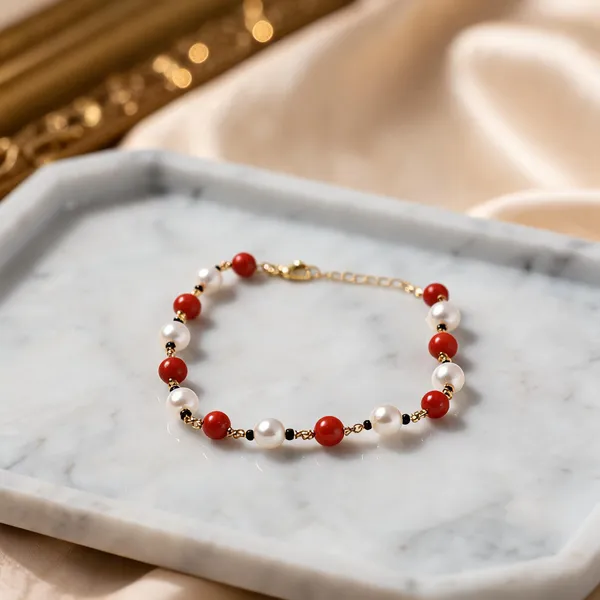White_Italian_Brass_Bracelet_For_Women